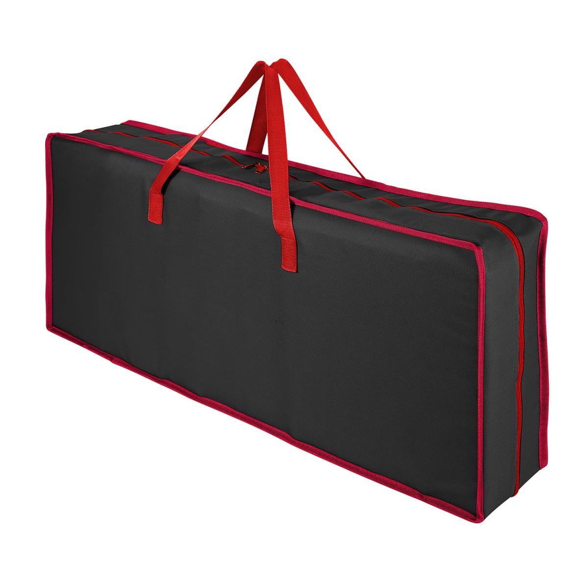 Vinsani Christmas Gift Wrap Storage Bag with Adjustable Straps & Mesh Compartments – Wrapping Paper Organiser, Black