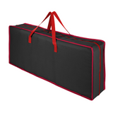 Vinsani Christmas Gift Wrap Storage Bag with Adjustable Straps & Mesh Compartments – Wrapping Paper Organiser, Black