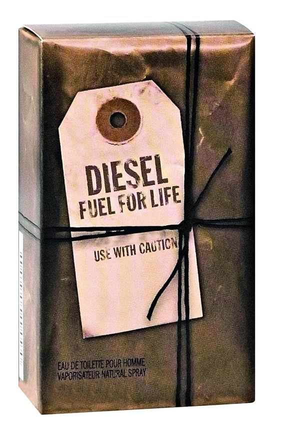 Diesel Fuel for Life Eau de Toilette Spray 50ml – Fresh & Citrus, Spicy Fragrance for Men