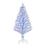 4ft white fibre optic Christmas tree