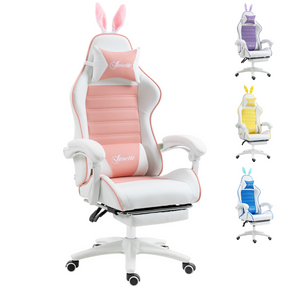 Pink bunny ear gaming chair