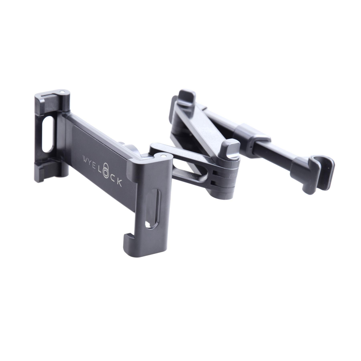 WYELOCK Adjustable In-Car Headrest Tablet Holder with Soft Silicone Grips – Universal Fit