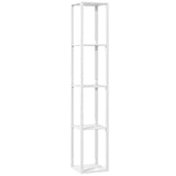 HOMCOM Floor Lamp with Shelves and 3 Brightness Levels – White