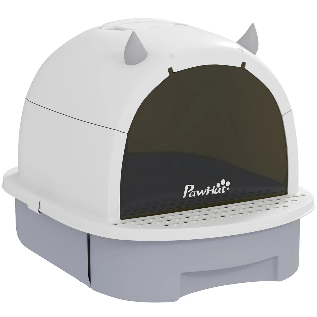 PawHut Enclosed Cat Litter Box with Pull-Out Drawer, Scoop and Deodorising Bags – Odour Control, Portable