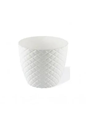 Diamond Cut Round Plant Pot No 3, 18 x 16cm – Indoor Outdoor Garden Planter, Assorted Colours