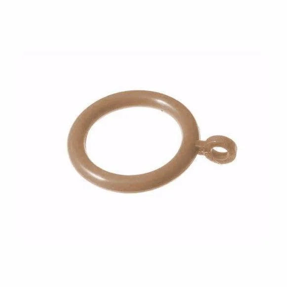 Natural Wood Curtain Pole Rings 56mm – Pack of 6