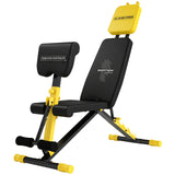 SPORTNOW Adjustable Weight Bench with 6 Backrest Positions – Foldable Incline Decline Bench, 300kg, Yellow