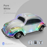 WSTER Beetle Bluetooth Speaker with Lamp, FM Radio, USB & TF Card Playback – White