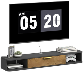 HOMCOM grey floating TV unit