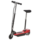 HOMCOM Kids Foldable Electric Scooter 120W with Adjustable Seat, Hand Brake & Kickstand – Ages 7–12, Red