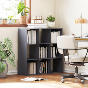 9-cube bookcase storage display cabinet
