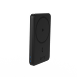 WYEFLUX Slim Magnetic 5000mAh Power Bank with 15W Wireless & 20W USB-C Output – Phone Charger, Black