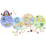 AIYAPLAY Caterpillar Busy Board with 7 Activities – Wall-Mounted Montessori Play for Nursery, Ages 3+