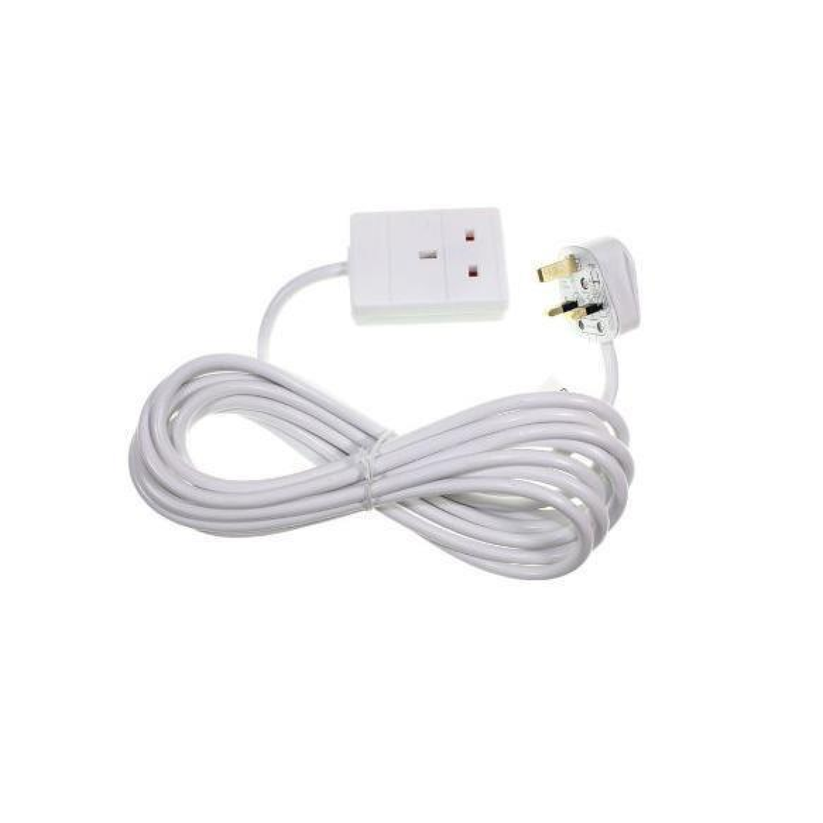 Daewoo 1 Gang 3m 13A Extension Lead – BS 1363/A Compliant, White