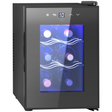 HOMCOM 6 bottle mini wine fridge