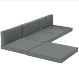 Outsunny 7-Piece Outdoor Cushion Set with Removable Covers – Reversible Rattan Furniture Cushions, Dark Grey