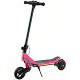 SPORTNOW Kids Electric Scooter with LED Display, RGB Lights & Suspension – Foldable E-Scooter, Up to 16km/h, Pink