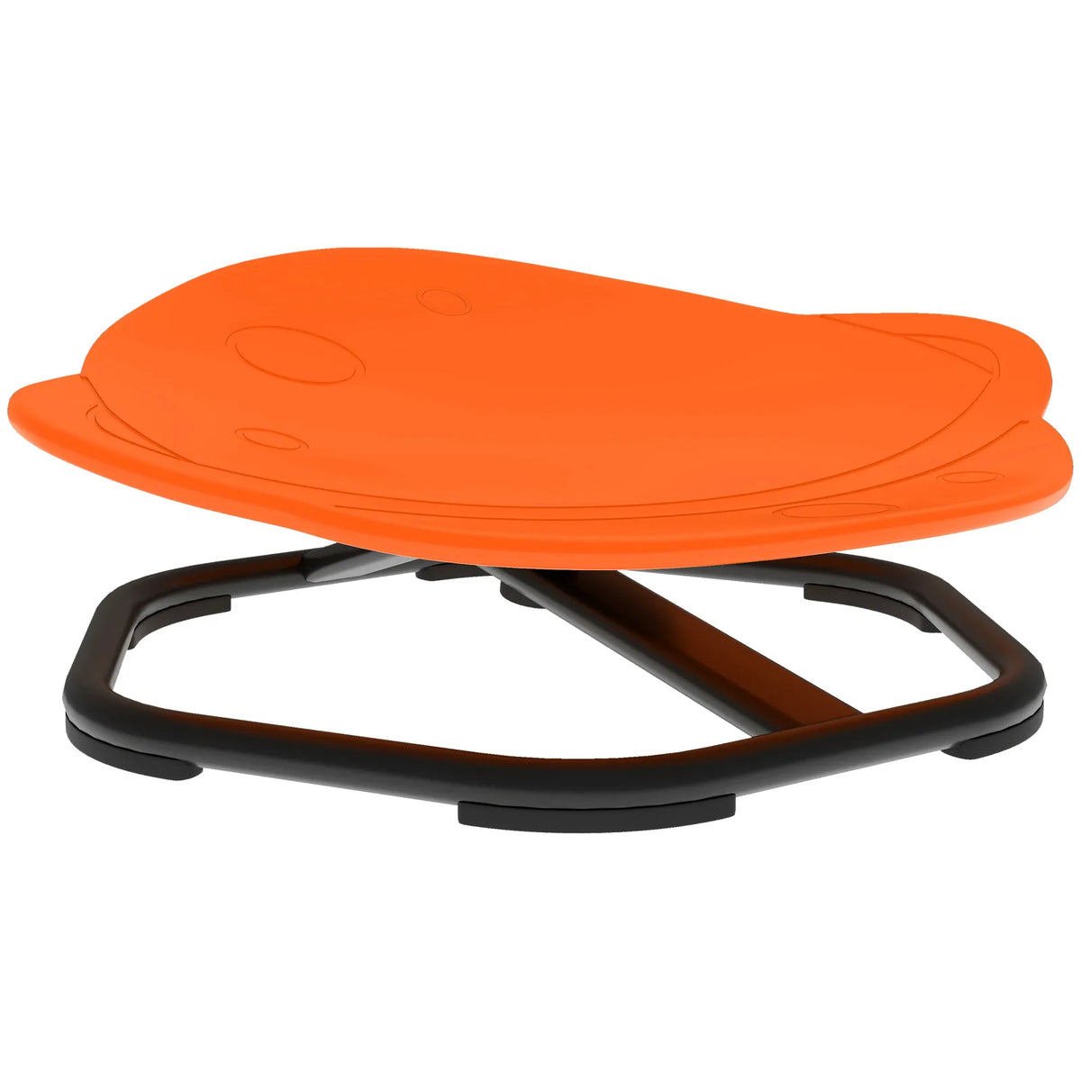 AIYAPLAY Planet-Shaped Kids Sensory Swivel Chair for Balance and Coordination – 360° Spin, Orange