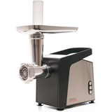 KitchenPerfected 1400W Meat Grinder with 3 Cutting Discs & Sausage Piping – Stainless Steel Cabinet