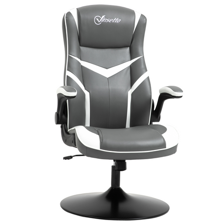 Grey high back gaming chair