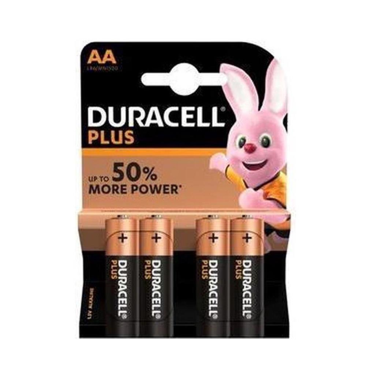 Duracell Plus AA Alkaline Batteries, Pack of 20 – Long Lasting Power for Clocks & Remote Controls