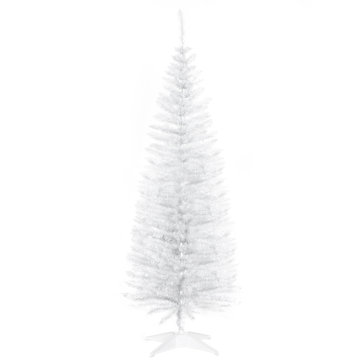 HOMCOM 5ft white pencil Christmas tree