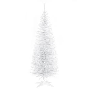 HOMCOM 5ft white pencil Christmas tree