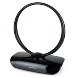 Lloytron Active Indoor Loop TV Antenna with 50dB Gain – Freeview HD Compatible, Piano Black