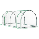 Tunnel Greenhouse with Two Large Doors and Steel Frame, 200 x 100 x 80cm – Portable Garden Grow House, Green