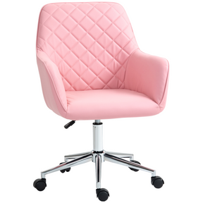 Vinsetto pink swivel office chair