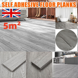 Self-Adhesive Wood Effect Vinyl Floor Planks, 36 Pieces, 5m² – Peel & Stick Flooring for Bathrooms