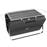 Outsunny Portable Suitcase BBQ Grill, Foldable Charcoal Barbecue – Camping, Picnic & Party, Black