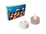 Flameless Plastic LED Tealight Candle – Home Decor Accent Lighting, White