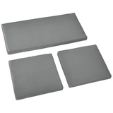 Outsunny 3-Piece Garden Furniture Cushion Pad Set, Dark Grey – 2 Single & 1 Double Seat