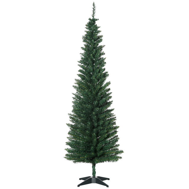 6ft slim pine pencil artificial Christmas tree green