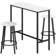 HOMCOM white bar table set