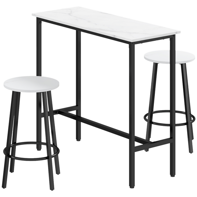 HOMCOM white bar table set