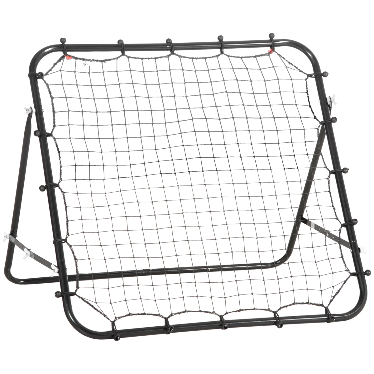 HOMCOM Rebounder Net with Adjustable Angle – Football & Baseball Training for Kids & Adults, Black