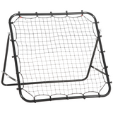 HOMCOM Rebounder Net with Adjustable Angle – Football & Baseball Training for Kids & Adults, Black