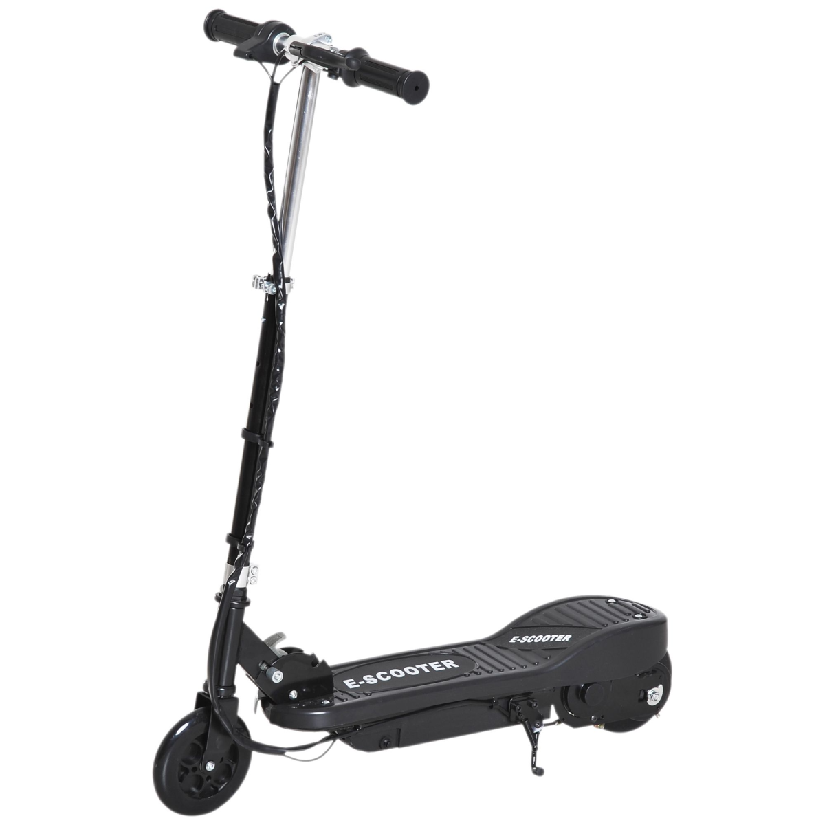HOMCOM Folding Kids Electric Scooter with 12V Batteries, Front Brake & PU Wheels – E-Scooter for Ages 7–14