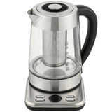 HOMCOM 1.7L Glass Electric Kettle, 3kW Fast Boil with Strix Thermostat, Tea Infuser and Keep Warm Function