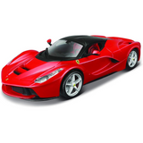 Maisto 1:24 Scale LaFerrari Model Car Building Kit – Diecast & Plastic, No Glue Needed, Red/Black