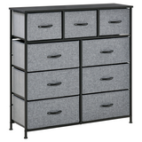HOMCOM 9 drawer storage chest