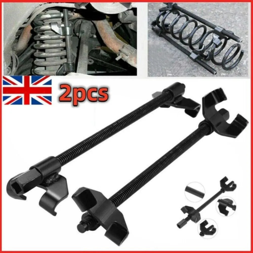 Heavy Duty Coil Spring Compressor Clamps, 380mm Pair – Suspension Spring Removal Tool for Cars & Vans