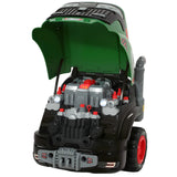 AIYAPLAY Kids Truck Engine Toy with Steering Wheel, Mist, Lights and Sounds – Mechanic Play Set, Green