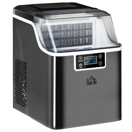 Black countertop ice maker