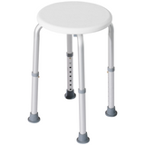 HOMCOM Adjustable Bath Chair Shower Stool with Suction Pads – Bathroom Safety Aid for the Elderly