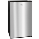 HOMCOM 91L Freestanding Under Counter Fridge with Adjustable Shelves & Salad Drawer – Silver Tone