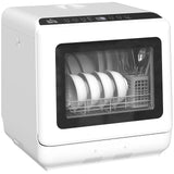 HOMCOM 6L Tabletop Dishwasher with 5 Wash Modes and 70°C Hot Wash – Portable Countertop Dishwasher, White