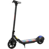 SPORTNOW Electric Scooter for Kids with LED Display, Kick-to-Start 110W Motor and RGB Lights – Green